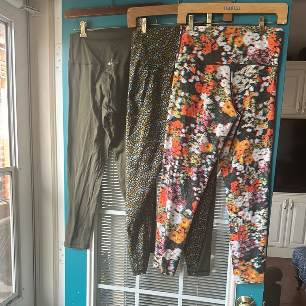 Colorful Patterned Leggings Trio
